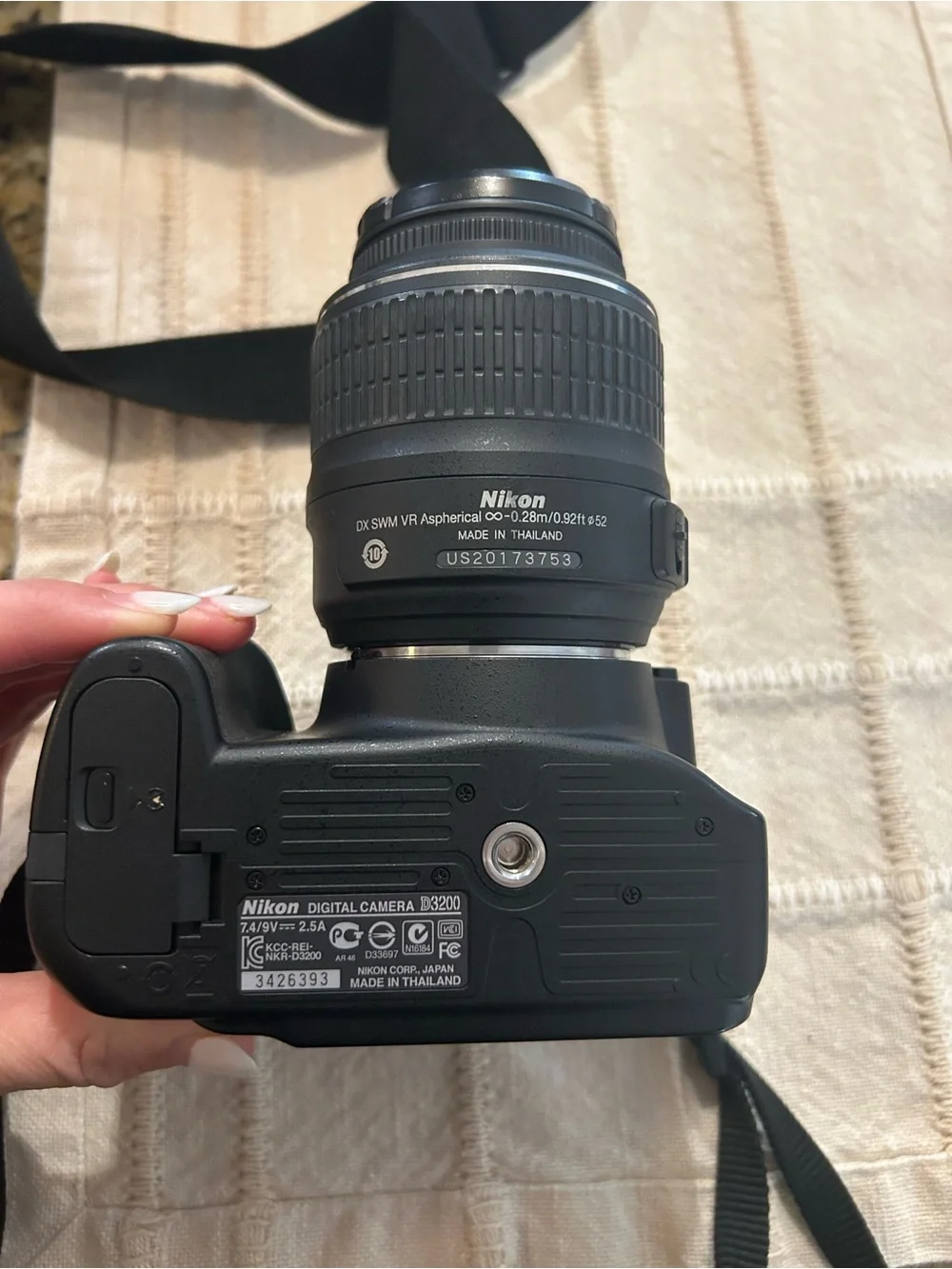 Nikon Black DSLR with 18-55mm VR DX Lens